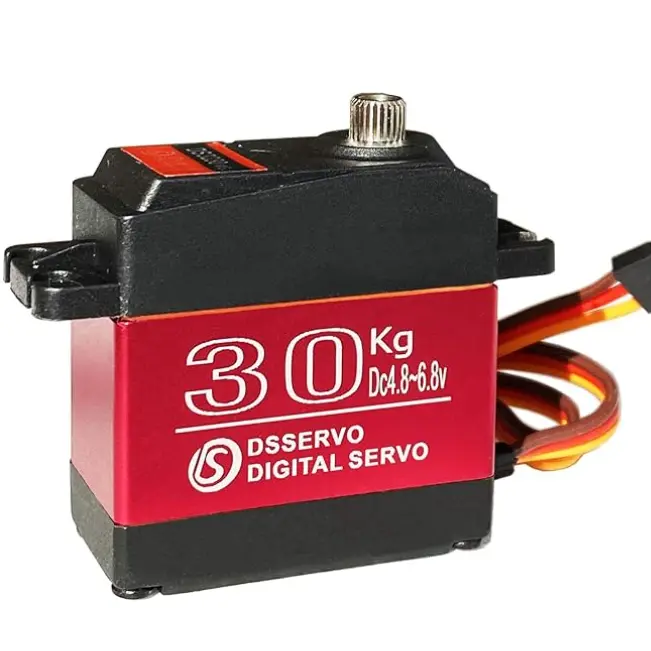 MoreOneRC 30KG/.09S Digital Servo Stainless Steel Gear Servo Waterproof for 1/8 1/10 1/12 Scale RC Cars (270 Degree)