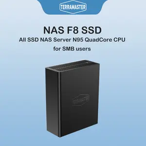 TERRAMASTER F8 SSD NAS Storage - 8Bay All SSD NAS Server N95 QuadCore CPU, 8GB DDR5 RAM, 10GbE Port, 8 Heat Sinks Included, Palm-Sized Powerful Network Attached Storage (Diskless)
