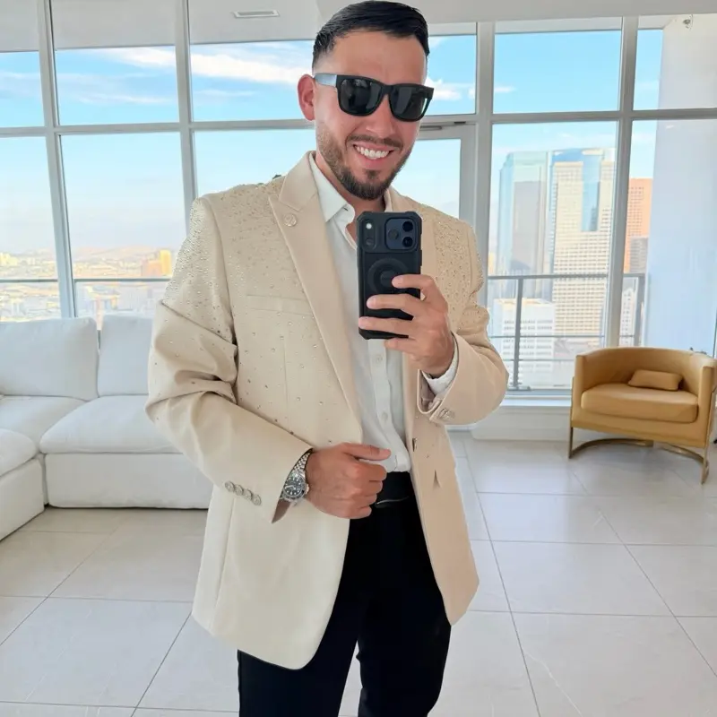 LUX RHINESTONE BLAZER (SLIMFIT)