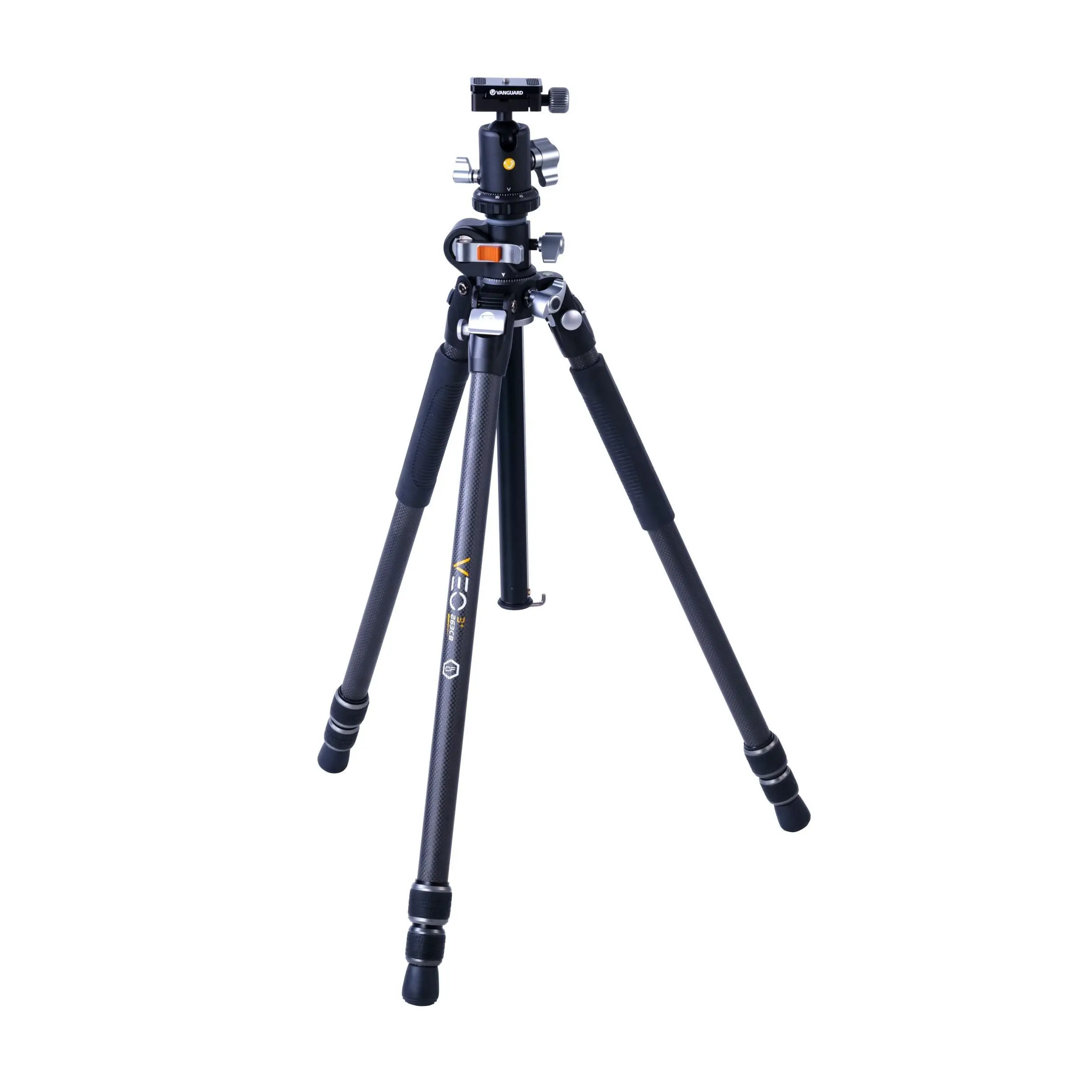 Vanguard VEO 3+ 263CB Professional Carbon Fiber Tripod with Ball Head for Overhead Shooting & Smartphone Camera Gimbal Stabilizer