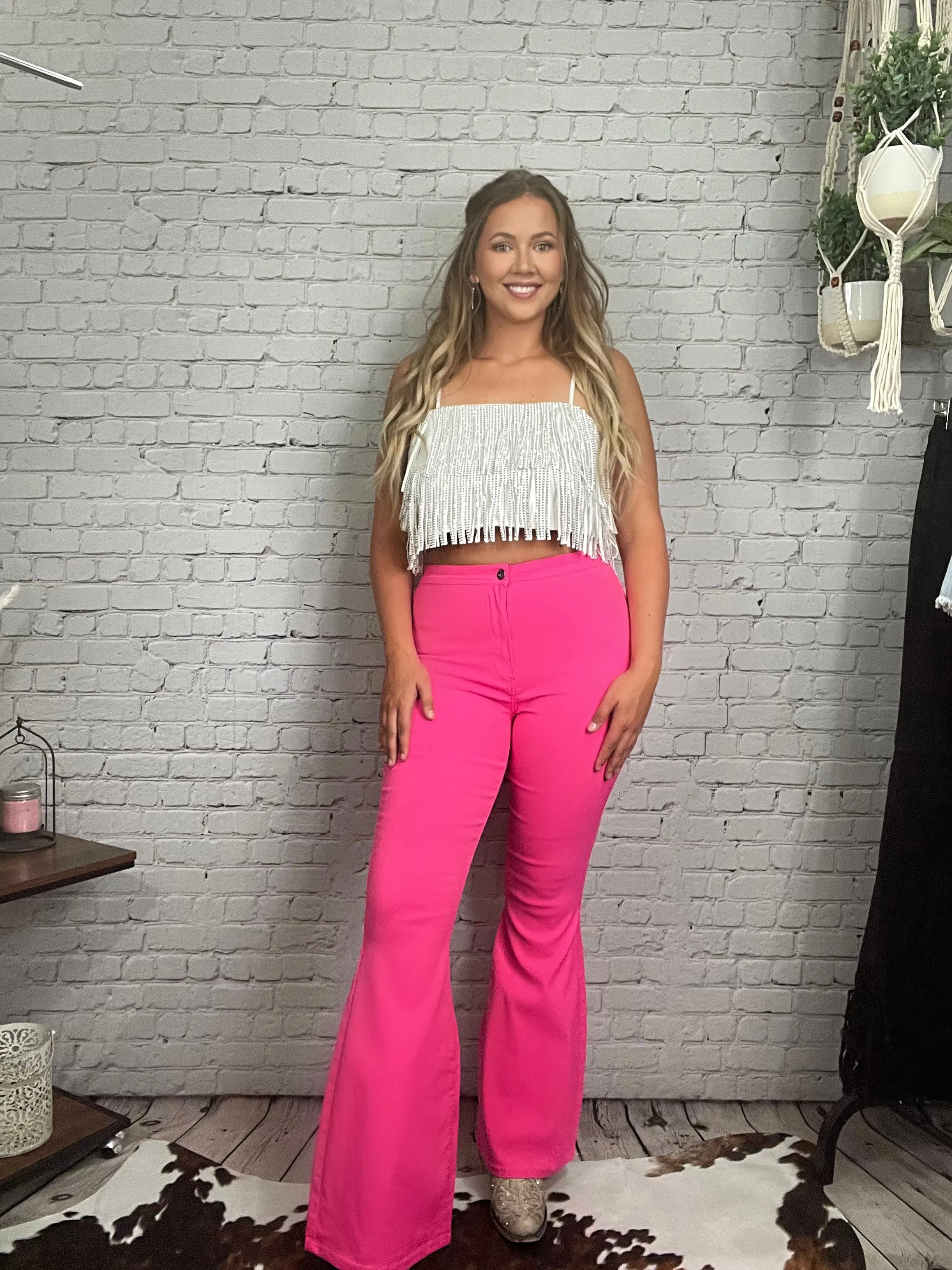 high rise bell bottom pants - TikTok Shop