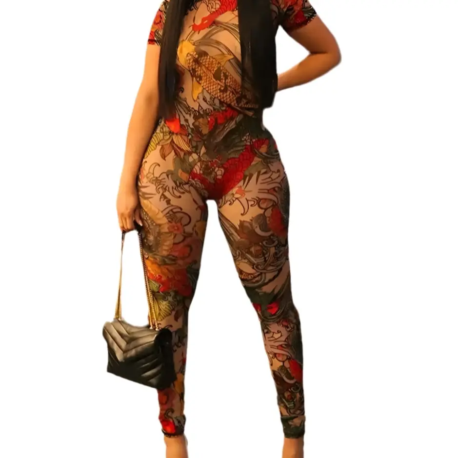 See Through Stretch Jumpsuit
