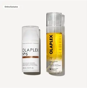 OLAPLEX Smooth + Shine Duo - Anti-Frizz Styling Cream + 2-in-1 Replenishing Repair Treatment for Smooth, Hydrate + Add Shine