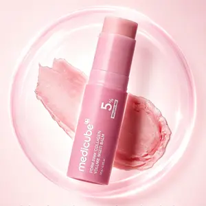 Viral Medicube Pink Collagen Volume Multi Balm Stick, 5% Volufiline PDRN Plumping Wrinkle Reducing Stick for Dewy Youthful Skin