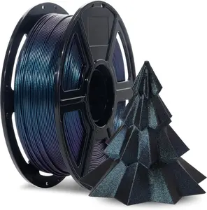 Flashforge  Burnt Titanium Rapid PETG Filament 1.75mm , 600mm/s Fast Printing, 3D Printer Filament 1kg Spool, Dimensional Accuracy +/- 0.02mm, Changing Colors with Light, Perfectly Hide The Layer Line