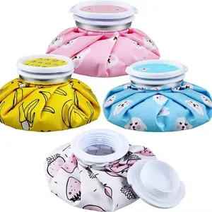 Water Filling Soft Cloth Ice Pack, Cartoon Cute Cooling Ice Pack, Cold and Hot Physiotherapy Exercise, Physical Cooling Cloth Ice Pack, Circular Ice Pack Adults