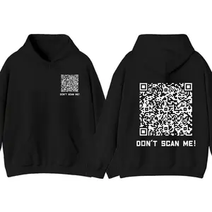 Don't scan me! QR Scan Code Joke Funny Hoodie, Hoodie for men for women