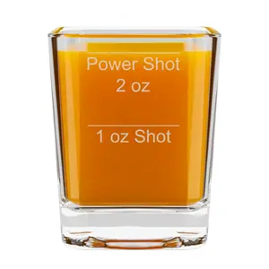 PASSION 4 HEALTH SHOT GLASS 1 oz & 2 oz Laser Etched Measurements Dishwasher Safe Durable Heavy Duty Glass Drinkware