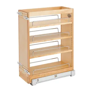 Rev-A-Shelf 8" Pull Out Vanity Storage Organizer for Base Cabinets, 448-BC19-8C