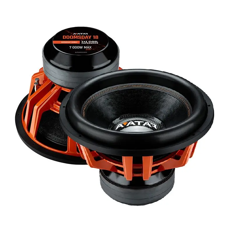 Avatar Doomsday 18 D1/D2 Single Unit High Power Car Audio Speaker - 18" Subwoofer, 3500W RMS
