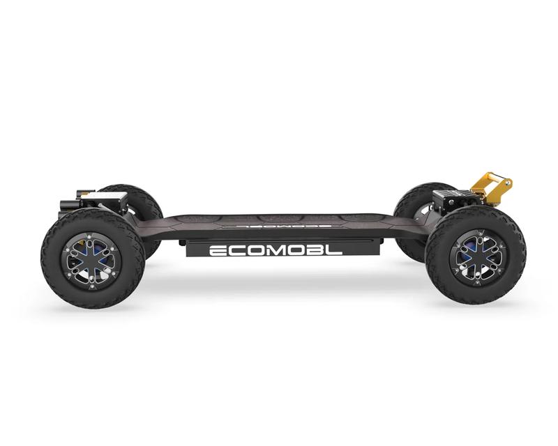 Ecomob M24 PRO 4WD 40T 12S5P Real Suspension Off-road Electric Skateboard with 3800W Motor & 9 Layer Maple Deck for Rugged Terrains