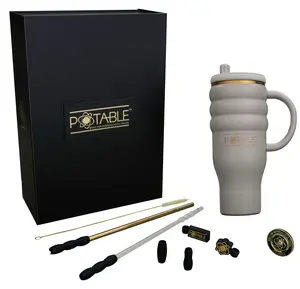 Triple Ripple: Odyssey™ 40oz Tumbler in Comet Clay | Luxury Series