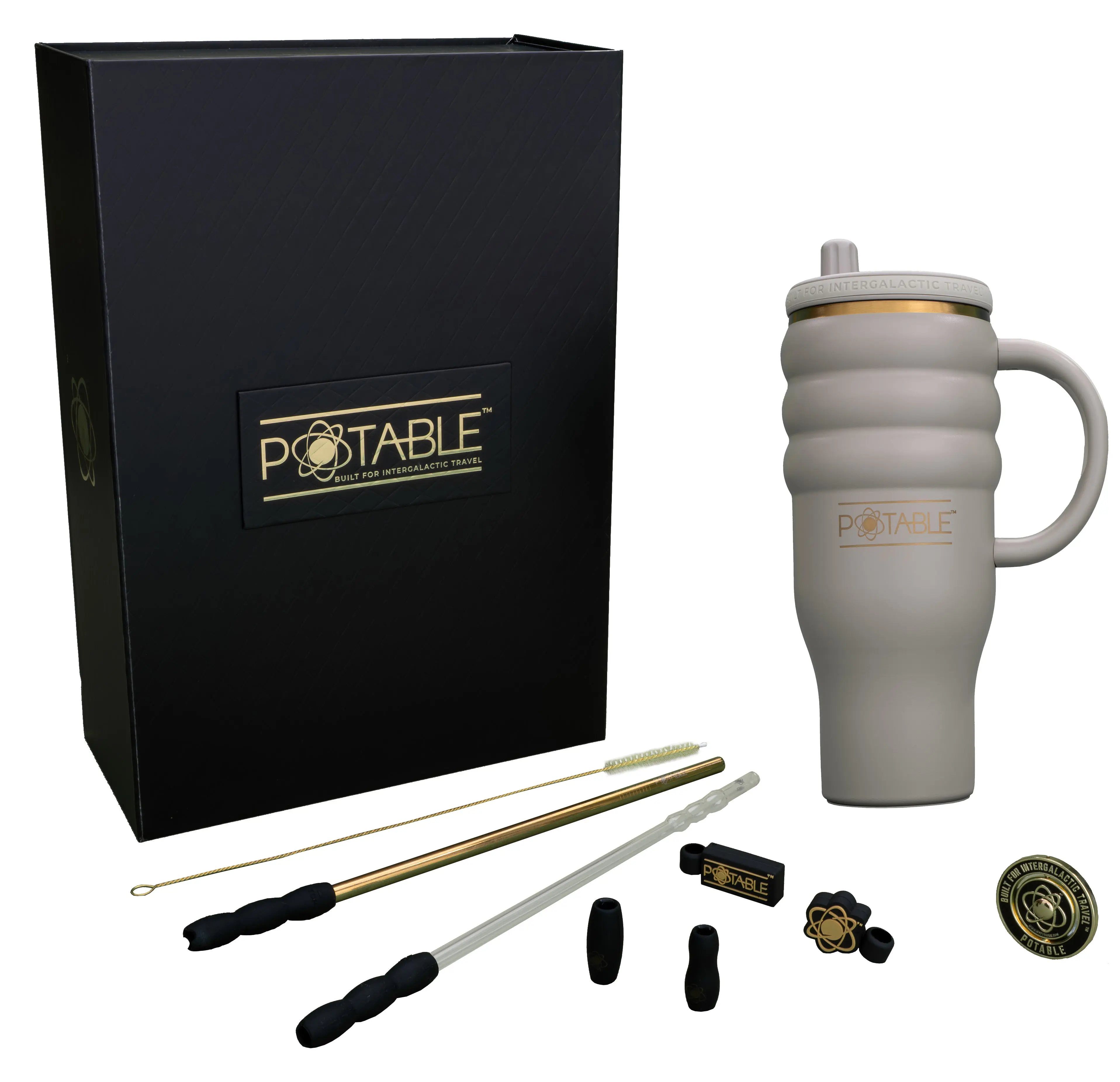 Triple Ripple: Odyssey™ 40oz Tumbler in Comet Clay | Luxury Series