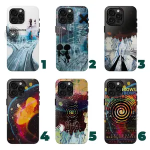 6 styles ver1 radio-in-rain phone case - in.rainbows ok.computer creep album art cover - aesthetic band phone accessories for fans fit iphone 17 16 pro max