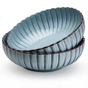 Serving Bowls, Ombre Blue, 70 oz, Set of 2, Tidal Collection