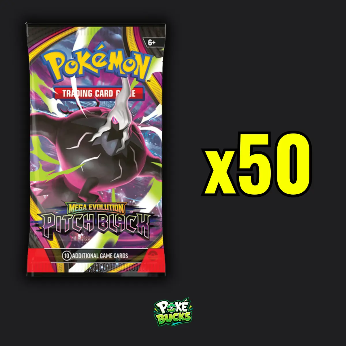 Pitch Black - 50 Pokémon Booster Packs