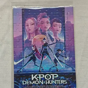 Anime Girl K-pop Theme Puzzle, Cartoon Educational DIY Assembly Toy, Cute Magic Hunter, Fun Brain Teaser for Kids and Adults