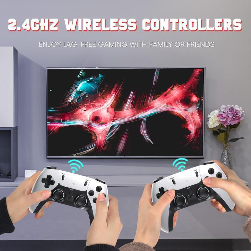 Mass Games Retro Game Console with 40000+ Built-in Games 19 Emulators 2 Wireless Controllers 4K Output & 64GB SD Card Perfect for Kids & Adults - Portable Gaming System,TikTokShopBlackFriday Mass Games Retro Game Console with 40000+ Built-in Games 19 Emulators 2 Wireless Controllers 4K Output & 64GB SD Card Perfect for Kids & Adults - Portable Gaming System,TikTokShopBlackFriday