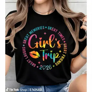 Classic Unisex Cotton Tee – Girls Weekend Trip 2026 Memory Shirt