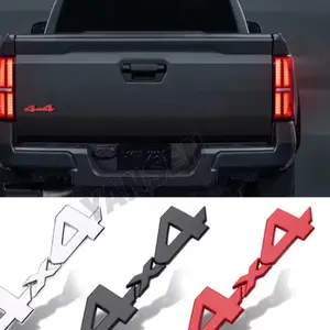 3D 4X4 Logo Badge Trunk Fender Emblem Sticker For Toyota Tacoma Tundra Van
