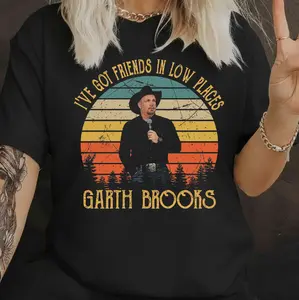 I've Got Friends In Low Places, Vintage Gath Brooks Shirt, 90s Country Music Shirt For Fan