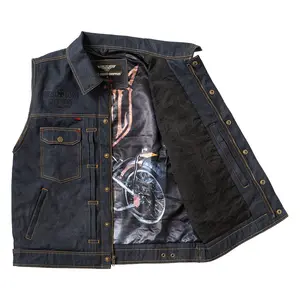 WCC x 13 1/2 Dominator Denim Riding Vest -Raw Denim