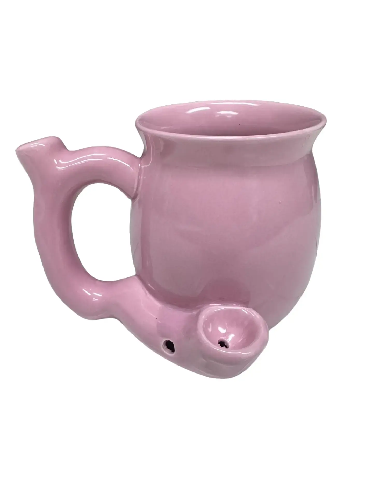 Novelty Coffee Pipe Mug - Pink Novelty Coffee Pipe Mug - Pink