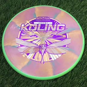 Axiom Cosmic Neutron Tempo with Jeremy Koling 2026 Team Series Art by Mike Inscho Stamp - 171.0g - Electric Green Rim On Sunset Orange