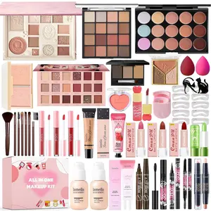 All in One Makeup Kit Makeup Set for Women Full Kit, Make Up Gift Set for Women Teens Girls, Makeup Essential Bundle Includes Eyeshadow Foundation Lipsticks Mascara Eyeliner Cosmetic Brush Set : Beauty & Personal Care
