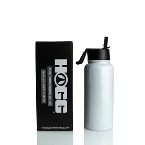 32oz Sublimatable Metallic Glitter Hydro Handle Bottle - White 32oz Sublimatable Metallic Glitter Hydro Handle Bottle - White