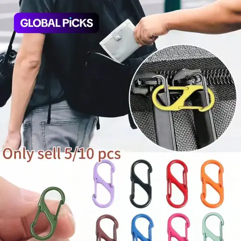 Backpack Zipper Lock Set, 5/10Pcs Anti-Theft Security Clips, Durable Easy-Pull Buckles for Bags, Ideal for Outdoor, Beach & School Use, Travel Accessories #GLOBAL PICKS