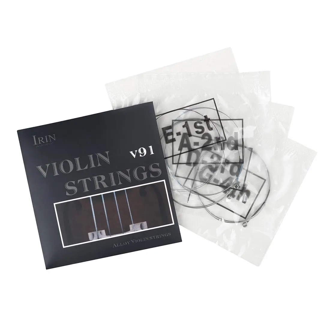 Violin String, Violin String with Storage Bag and Independent Packaging, Music Accessories for Violin, Violin Parts, Musical Instrument Accessories, Resonance, Sound Quality, Performance, Musicians