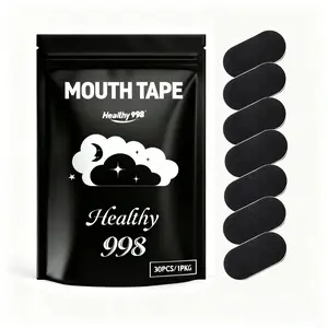 Healthy998 Mouth Tape & Strips Set for Mouth Breathing 30-Day Supply Anti-Slip Comfortable Skin-Friendly Material 1 PKG