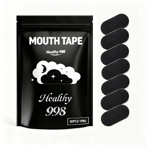Healthy998 Mouth Tape & Strips Set for Mouth Breathing 30-Day Supply Anti-Slip Comfortable Skin-Friendly Material 1 PKG