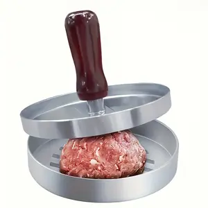 Burger Patty Press with Stuffed Mold, Aluminum Alloy Body & Non-Stick Handle, Professional Kitchen Meat Press Tool, Kitchenware, Cooking, Kitchen Gadgets