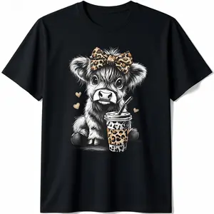 Highland Cow Valentine Sweatshirt or Tshirt