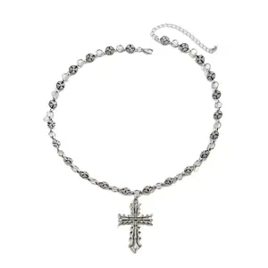 Vmess Vintage Cross Pendant Fashion Chain