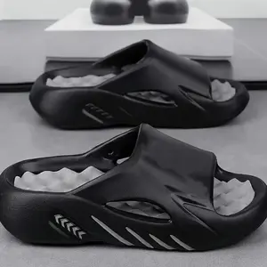 Men Summer Indoor Massage Sandals Anti Slip House Slippers Cushion Casual Outdoor Beach Slides Non Slip Bathroom Platform Sandals