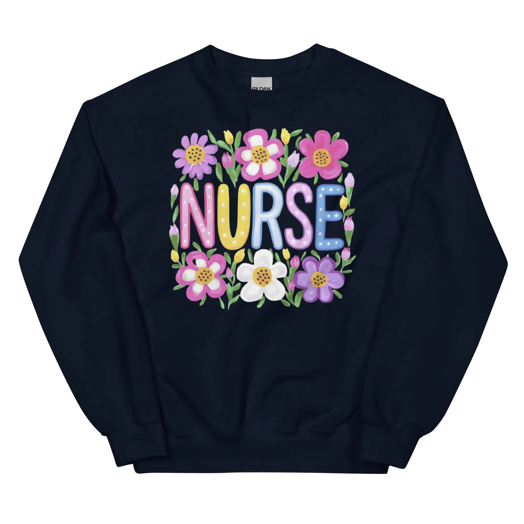 Flower Garden Nurse Sweatshirt