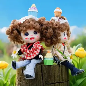Cute Dress Up Plush Doll Phone Charm with Vinyl Face Bunny Ear Mini Doll Bag Pendant Kawaii Backpack Keychain Decorative Doll Toy Birthday Gift for Girls Teens Kids Room Decor Cute Collectible Gift