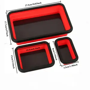 Auto repair screwdriver bit parts storage magnetic work tray strong magnetic storage box parts anti-loss storage bowl storage tray