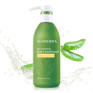 Aloderma Aloe Nourishing Hair Conditioner 16oz with Fresh Organic Aloe Vera & Crambe Seed Oil for Deep Hydration and Softness, Scalp Nourishment