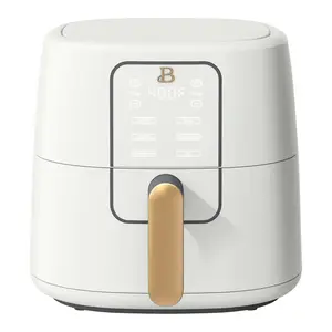 Beautiful 6qt Air Fryer with TurboCrisp Technology, EverGood Ceramic Nonstick Coating, White Icing