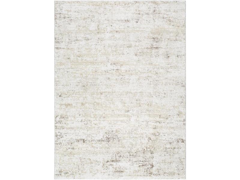 Livabliss ARP2305-2211 Andorra Plus Machine-Woven Rectangle Polyester Rug - 2ft x 2ft11in Light Silver & White Super Soft Fluffy Modern Striking Style Decorative Indoor Rug for Living Room Home Decor