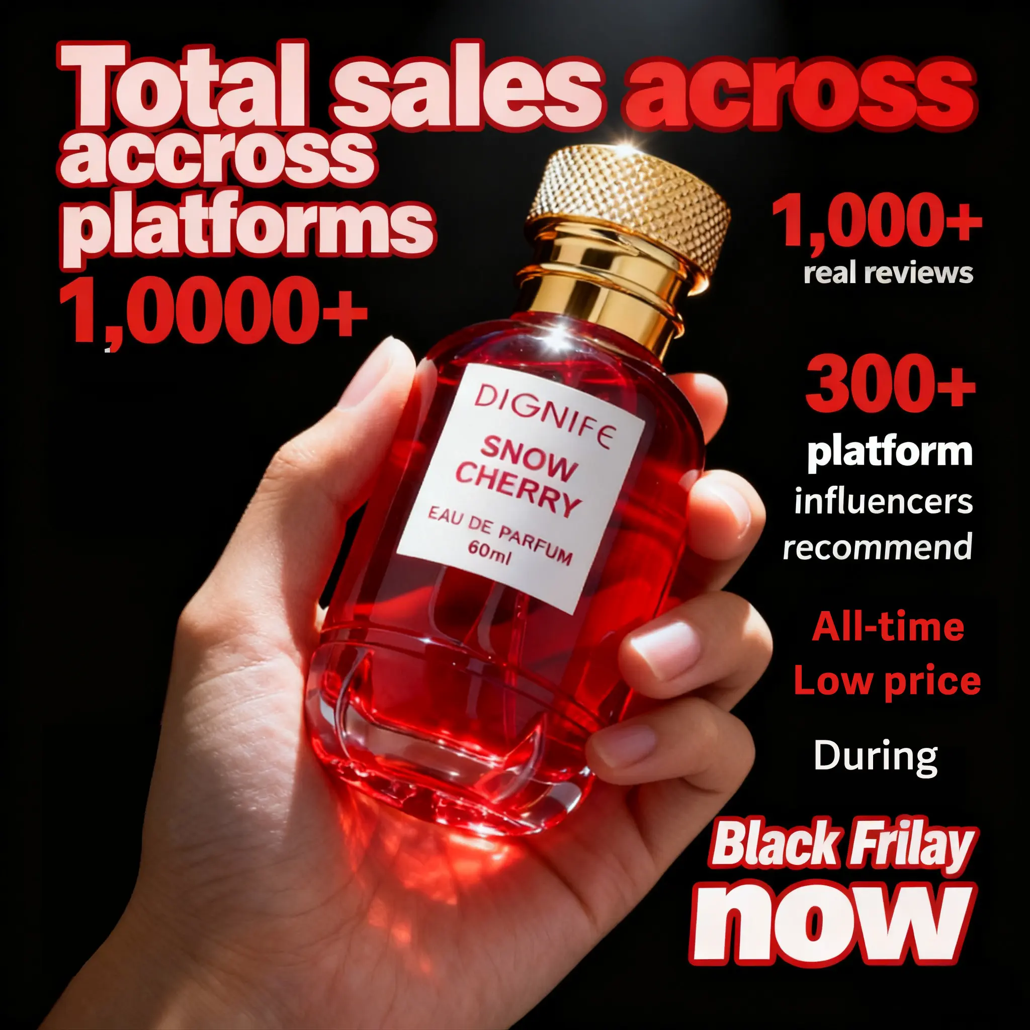 Women's Perfume, Long Lasting Floral & Fruity Notes Lightweight Daily Fragrance, Elegant Fragrance for Women, Cosmetic Product