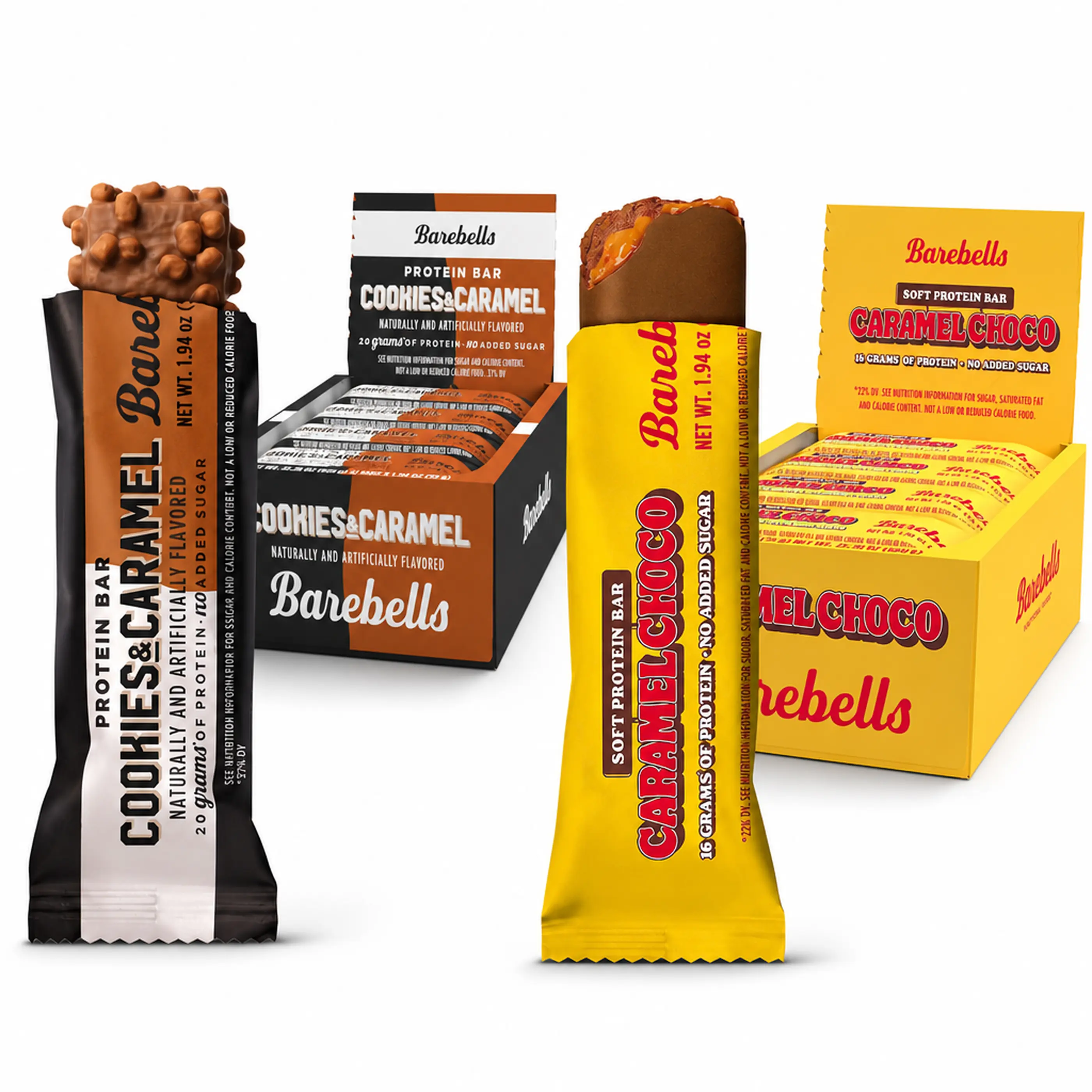 Barebells Cookies and Caramel & Caramel Choco - Protein Bar Bundle Barebells Cookies and Caramel & Caramel Choco - Protein Bar Bundle