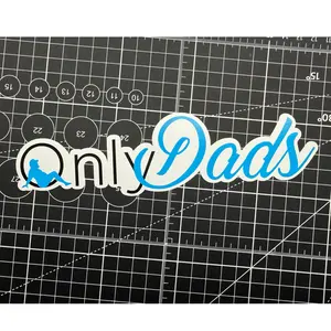 Only Dad's Vinyl Decal Sticker Weatherproof UV Sticker for Indoor & Outdoor Use - High Quality Vinyl Printed on 6Mil