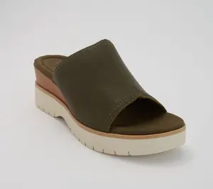 Clarks Collection Leather Slide Sandals -Diaz Slide