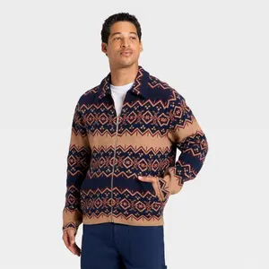 Men's Fair Isle Sweater Jacket - Goodfellow & Co