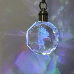 Super 3 Halo LED Keychain - Compact Design, Lightweight, Ideal for Everyday Use